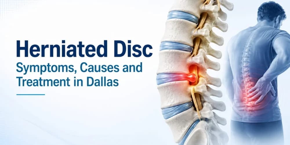 Herniated disc symptoms and treatment in Dallas